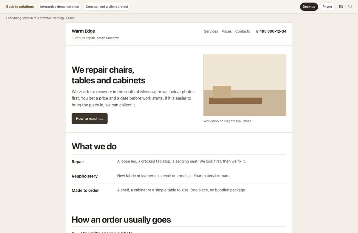 Websites and web applications